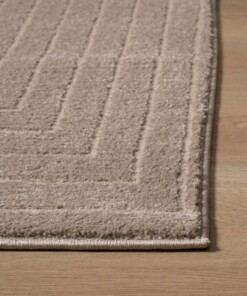 Tapis Carré scandinave - Contour Edge beige - close up