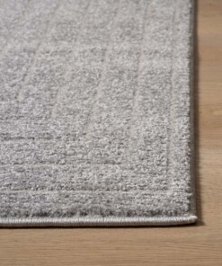 Tapis Carré scandinave - Contour Edge gris - close up