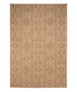 Tapis d'extérieur aspect jute - bohème Bliss beige/marron - overzicht