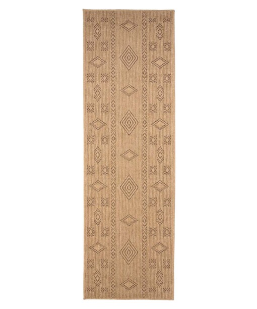 Tapis de balcon aspect jute - bohème Bliss beige/marron - overzicht