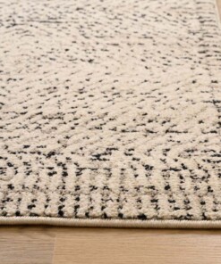 Tapis Moderne - Fancy Tribute noir/blanc/gris - close up