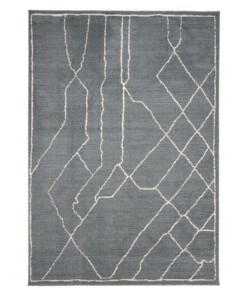 Tapis abstrait - Fancy Sketch bleu pigeon - overzicht