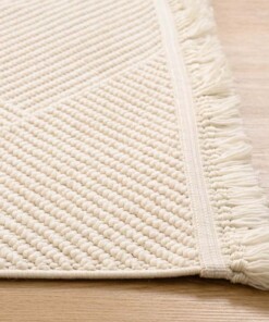 Tapis - Knit Zen blanc - close up