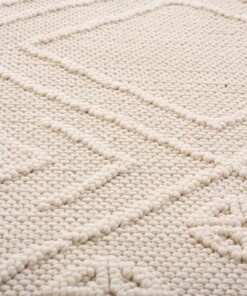 Tapis - Knit Tribe blanc - close up