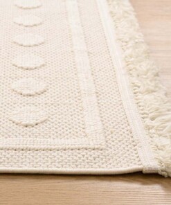 Tapis - Knit Dots blanc - close up