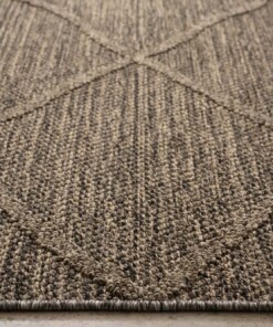 Tapis d'extérieur losange - Retreat gris - close up