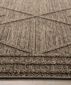 Tapis d'extérieur bohème - Retreat gris - close up