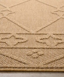 Tapis d'extérieur bohème - Retreat losange beige - close up