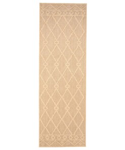 Tapis de balcon bohème - Retreat losange beige - overzicht, thumbnail