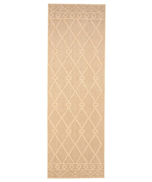 Tapis de balcon bohème - Retreat losange beige - overzicht