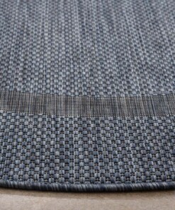 Tapis d'extérieur Rond - Sunset bleu - close up