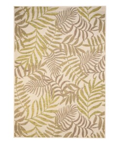 Tapis d'extérieur Feuilles de palmier - Coastal Breeze beige/vert - overzicht