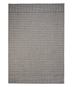 Tapis d'extérieur Zig zag - Coastal Waves bleu/gris - overzicht