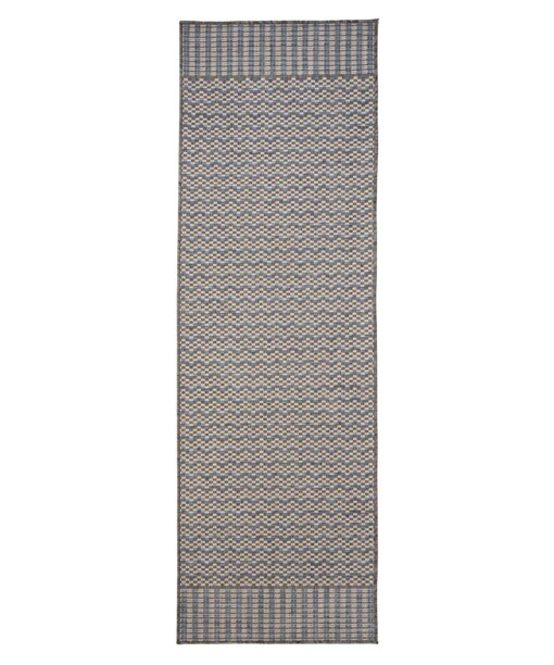 Tapis de balcon Zig zag - Coastal Waves bleu/gris - overzicht